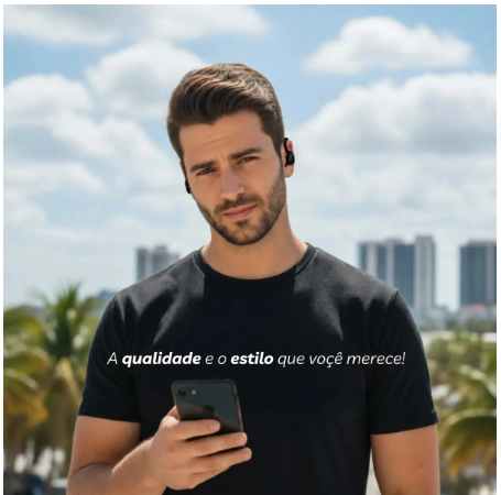 Fone de Ouvido Bluetooth 5.3 Tws Sem Fio Esportivo