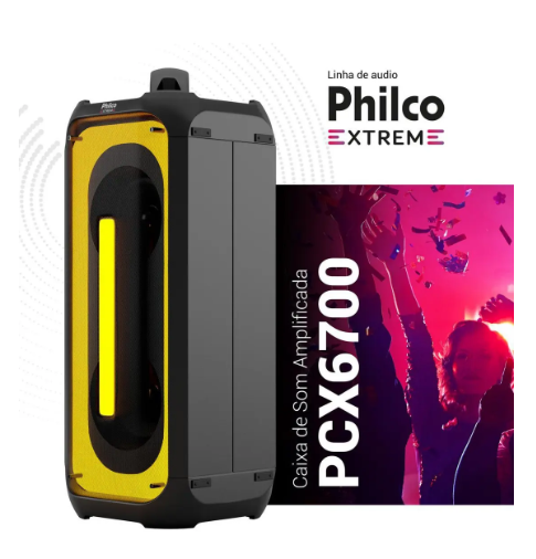 Caixa de Som PCX6700 Amplificada 650W