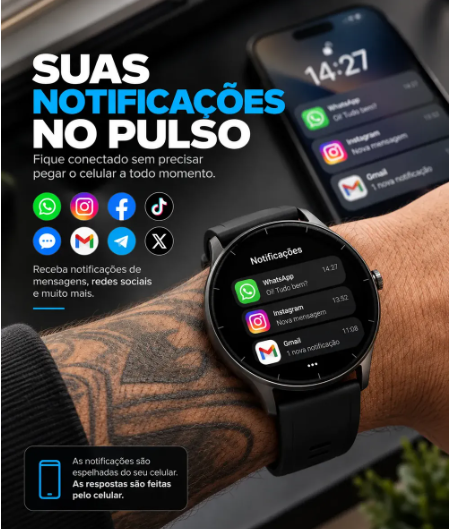 Relógio Inteligente Smartwatch