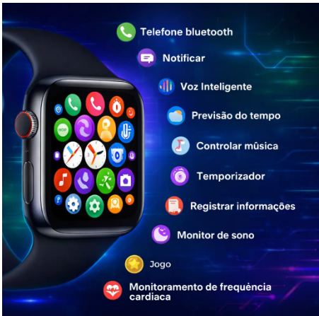 Smartwatch S10 Série 10 Relógio Digital Masculino Feminino