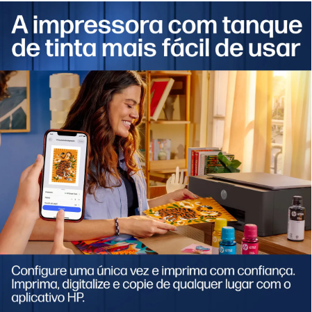 Impressora Multifuncional HP Smart Tank 584 - Preta
